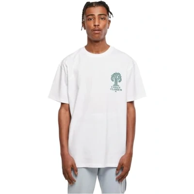 Image of Urban Classics TREE LOGO Print Tshirt, Men&#039;s, Size: 4XL, White