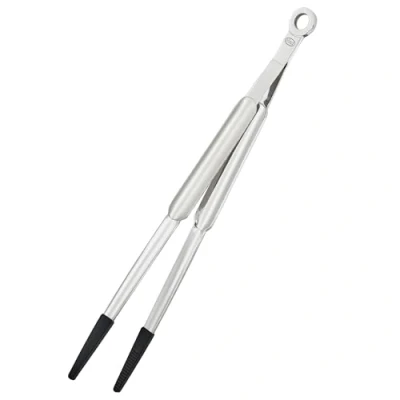 Image of Rosle Serving Tongs Round Stainless Steel / Silicone 32 cm