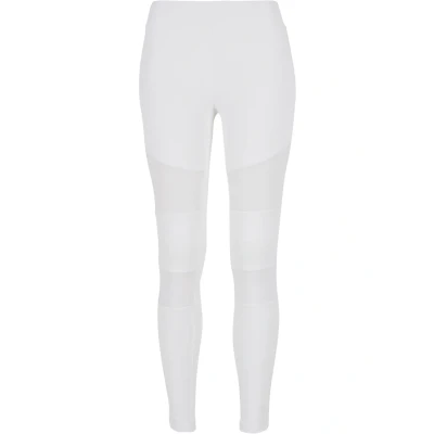 Image of Urban Classics Ladies TECH MESH Leggings Trousers, Women&#039;s, Size: Medium, White