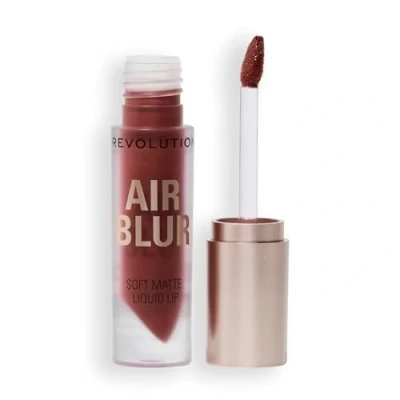 Image of Revolution Air Blur Matte Liquid Lipstick Long Lasting Lip Colour Vegan &amp; Cruelty Free Peachy Light Pink 3.5 ml