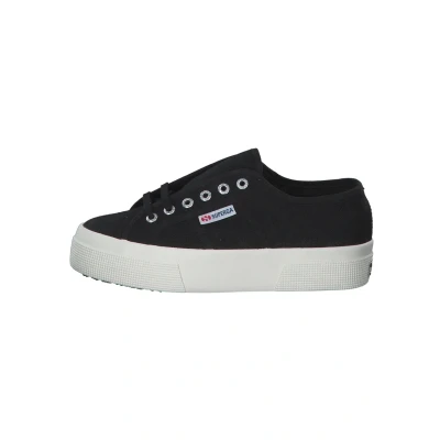 Image of SUPERGA Mixed 2730 Nappa Oxford Flat, Avorio Black Complete, 6.5 Women/5 Men