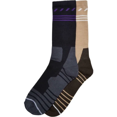Image of Urban Classics Performance 2 PACK Socks, Men&#039;s, Size: 8.5 11, Black unionbeige