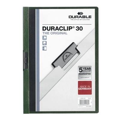 Image of Durable 2200/32 A4 3mm Duraclip File Dark Green