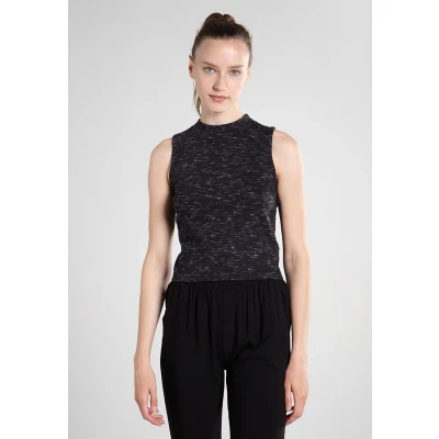 Image of Urban Classics Ladies Space DYE TOP Top, Women&#039;s, Size: Large, Black/white