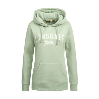 Image of Lonsdale Balnacoil Hoodie, Women&#039;s, Size: XXL, Pastel green white
