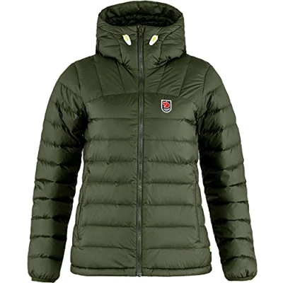 Image of FJALLRAVEN Women&#039;s Expedition Pack Down Hoodie W Sweatshirt, Deep Forest, L