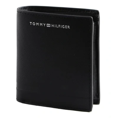 Image of Tommy Hilfiger Men&#039;s TH Business Leather Trifold AM0AM10984 Wallets, Black (Black), OS, OS