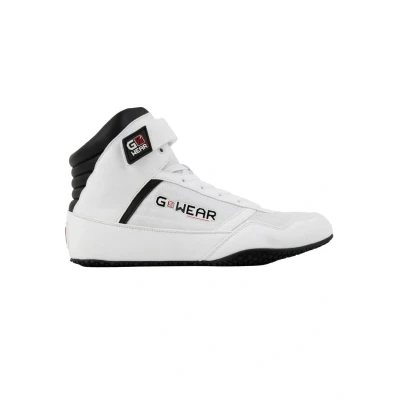 Image of Gorilla Wear HIGH TOPS Hightop trainers, Men&#039;s, Size: 3, White Polyester