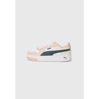 Image of Puma Women&#039;s Carina Street Sneaker, White Strong Gray Rose Quartz, 4 UK