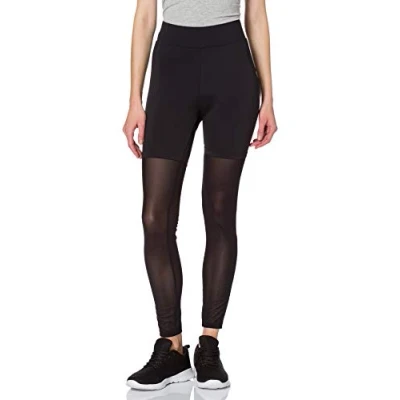 Image of Urban Classics HIGH Waist Transparent TECH Leggings Trousers, Women&#039;s, Size: Small, Black