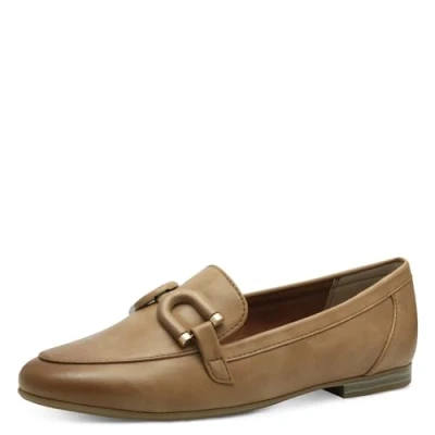 Image of Marco Tozzi Slipons, Women&#039;s, Size: 5, Tan High quality imitation leather