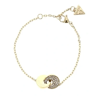 Image of GUESS Blooming Summer Gold Steel Bracelet, unico, Stainless Steel, Crystal