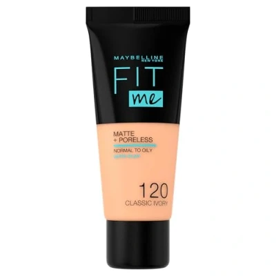 Image of Maybelline Fit Me! Matte and Poreless Foundation 30ml (Various Shades) 120 Classic Ivory