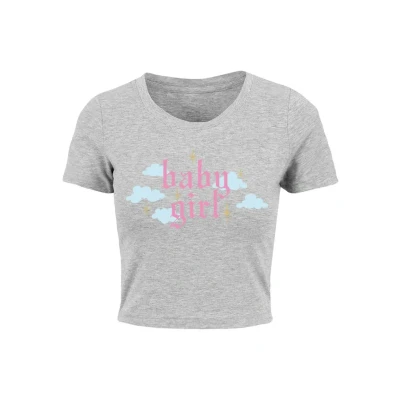 Image of Mister TEE Print Tshirt, Women&#039;s, Size: Large, Grey