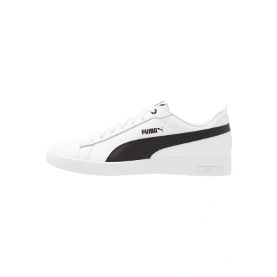 Image of Puma Smash Trainers, Women&#039;s, Size: 7.5, White/black leather and imitation
