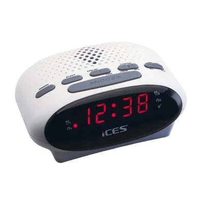 Image of Lenco Ices clock radio icr 210 white A002214