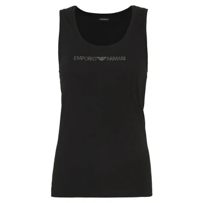 Image of Emporio Armani TANK Pyjama top, Women&#039;s, Size: Medium, Nero