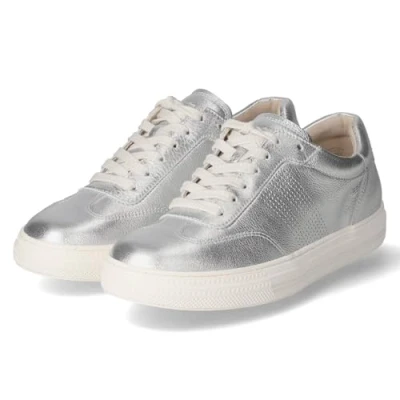 Image of Paul Green Trainers, Women&#039;s, Size: 4, Easy metallic silver Leather