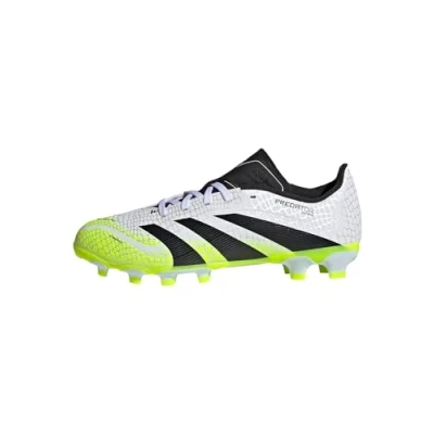 Image of adidas Performance Predator League Unisex Football boots firm ground, Size: 12K, White/core black/lucid lemon shoes