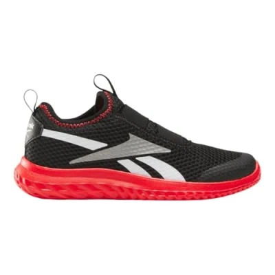 Image of Reebok RUSH Road running shoes for kids, Size: 7, Black energyred white