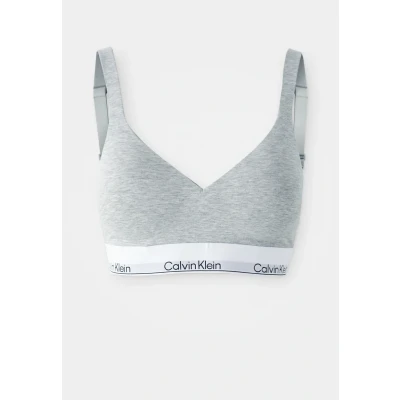 Image of Calvin Klein Women&#039;s Bralette, Grey (Grey Heather), XL