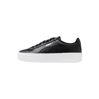 Image of Puma Vikky Stacked Trainers, Women&#039;s, Size: 8, Black Leather