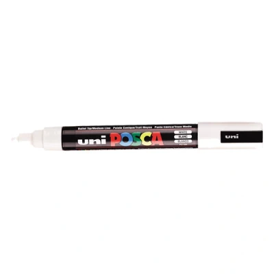 Image of uni ball Posca PC 5M Medium Bullet Tip Marker White,152637000
