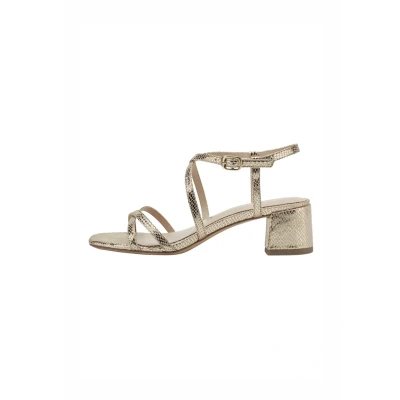Image of Tamaris Sandals, Women&#039;s, Size: 5, Lt gold struct Textile