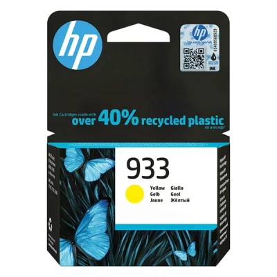 Image of HP 933 CN058AE Yellow Original Cartridge 330 Pages for OfficeJet 6100 7610 7612 6600 6700 7110 7510