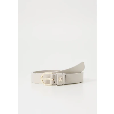 Image of Tommy Hilfiger Essential Effortless Belt, Women&#039;s, Size: 28, Beige