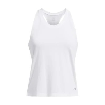 Image of Under Armour Launch Singlet Top, Women&#039;s, Size: Large, White