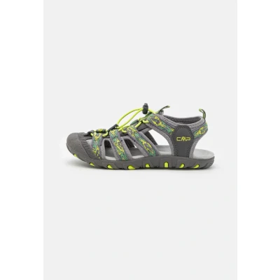 Image of CMP Sahiph Unisex Walking sandals for kids, Size: 34, Graffite/lime grren shoes