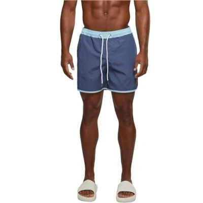 Image of Urban Classics Retro Swimming shorts, Men&#039;s, Size: Large, Vintageblue oceanblue