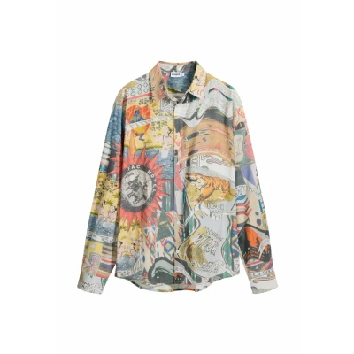Image of Desigual Shirt, Men&#039;s, Size: Medium, Material finishes