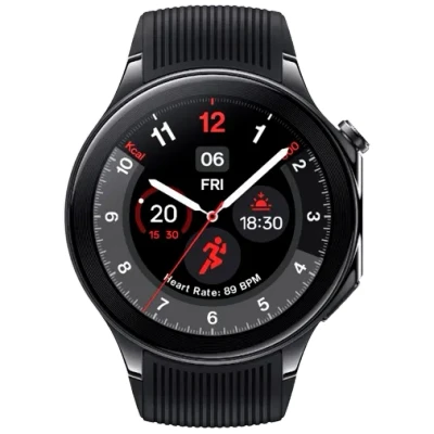Image of OnePlus Watch 2 Black (Black Rubberen Strap)