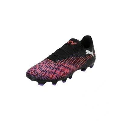 Image of Puma Future 8 PLAY FG/AG Moulded stud football boots, Women&#039;s, Size: 7.5, Black/white/glowing red Textile/synthetics