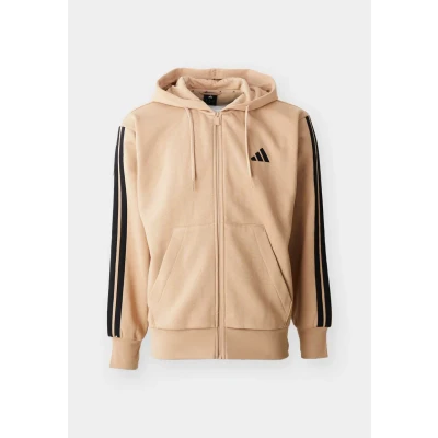 Image of adidas Men&#039;s Essential Three Stripes Fleece Hoodie HOODED TRACK TOP (pack of 1)