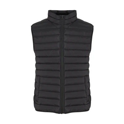 Image of Urban Classics Basic Light Weigh Waistcoat, Men&#039;s, Size: 4XL, Black