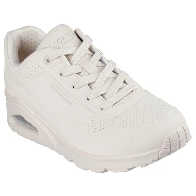 Image of Skechers UNO Trainers, Women&#039;s, Size: 4.5, Beige High quality imitation leather