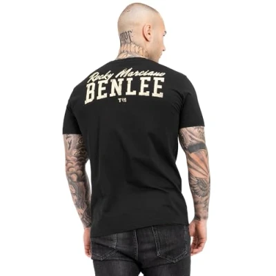 Image of Benlee Normale Passform Kilaas Print Tshirt, Men&#039;s, Size: 3XL, Black yellow