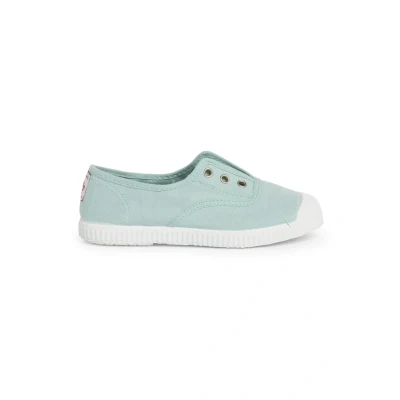 Image of Pisamonas Rubber Toe Cap Canvas Trainers Without Laces Size 13 Color Aquamarine
