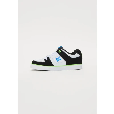 Image of DC shoes PURE Elastic Unisex Skate for kids, Size: 5.5, White/green/black Suede