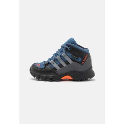 Image of Adidas Terrex MID GTX I Hiking shoes for kids, Size: 3K, Steel/grey three/impact orange Textile/synthetics