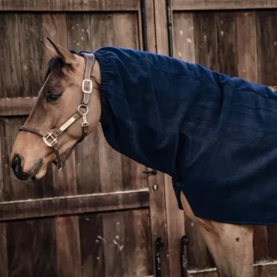 Image of Kentucky Horsewear Heavy Fleece Horse Scarf Navy Equestrian