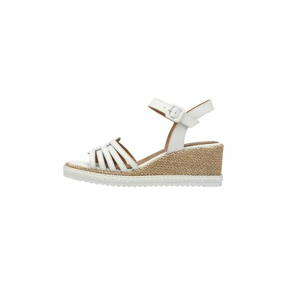 Image of Tamaris Wedge sandals, Women&#039;s, Size: 36, White shoes