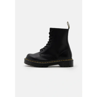 Image of Dr. Martens 1460 BEX 8 EYE BOOT Unisex Laceup ankle boots, Size: 3, Black smooth Leather