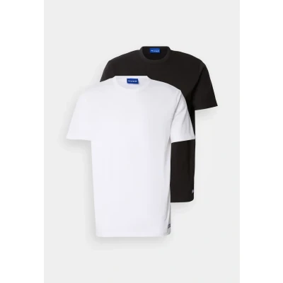 Image of HUGO Naolo 2 PACK Basic Tshirt, Men&#039;s, Size: XS, White/black