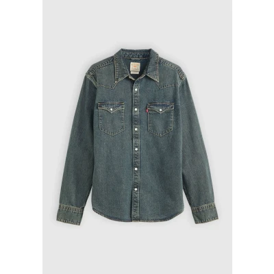 Image of Levi&#039;s Barstow Western Standard Shirt, Men&#039;s, Size: Small, Washed blue