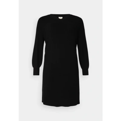 Image of ONLY Carmakoma Carkatia V NECK Jumper dress, Women&#039;s, Size: S 14/16, Black
