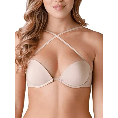 Image of Wonderbra Multiplunge Everyday Multiway / Strapless bra, Women&#039;s, Size: 34C, Hautfarben